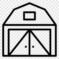 Farm, Agricultural, Barn icon svg