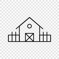 farm, rural, country, rural estate icon svg