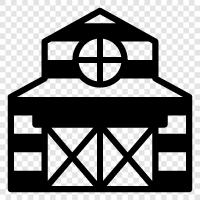 Bauernhof, Landwirtschaft, Vieh, Tier symbol