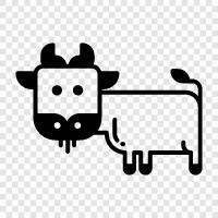 farming, livestock, meat, milk icon svg