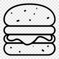 Fast food, Hamburgers, Meat, Beef icon svg