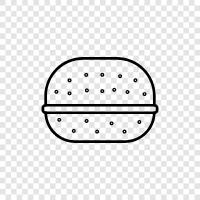 fast food, hamburger, cheeseburger, bacon icon svg