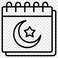 пост, религия, священный месяц, Рамадан Значок svg