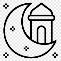 fasting, charity, Islamic, holy month icon svg