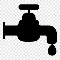 faucet, tap, water, sink icon svg
