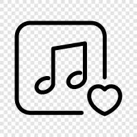 favorite music, favorite songs, favorite artists, favorite albums icon svg