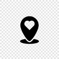 favorite place, favourite spot, favourite locale, Favourite location icon svg