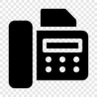 fax machine, fax paper, fax document, fax print icon svg