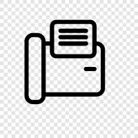 fax machine, fax cover sheet, fax form, faxing icon svg