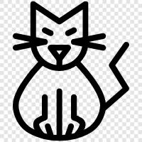 feline, purr, miaow, meow icon svg