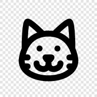 feline, house cat, alley cat, pet cat icon svg