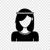 Female, Girl, Women, Girlfriend icon svg