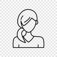 Female avatars, Female characters, Female gamers, Female icons icon svg