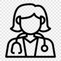 female doctor, female physicians, female healthcare, female doctors icon svg
