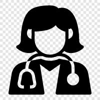 female doctor, female physicians, female health care providers, female icon svg