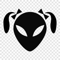 Female Extraterrestrial, Female Spaceman, Female Space Traveler, Female Alien icon svg