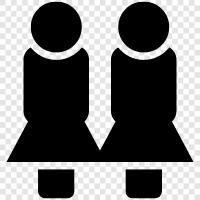 Female Partnership, FemaleMale Partnership, FemaleFemale Partnership, Female icon svg