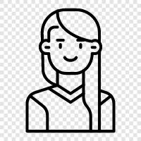 female, woman, girlfriend, lady icon svg