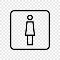 Female Restroom, Restroom for Women, Ladies' Room icon svg