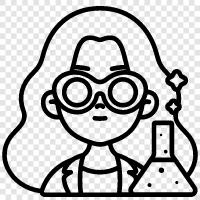 Female Scientists, Female Physicist, Female Mathematician, Female Engineer icon svg
