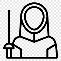 fencing, swords, sport, competition icon svg