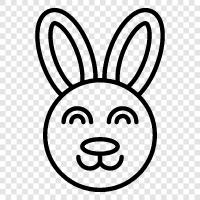 Feral, House Rabbit, Cottontail, Pet icon svg