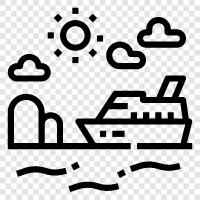 ferry, boat, water, sea icon svg