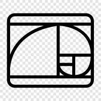 Fibonacci Sequence, Phi, Golden Mean, Fibonacci Numbers icon svg