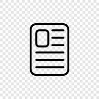 file, paper, print, text icon svg