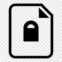Dateisicherheit symbol