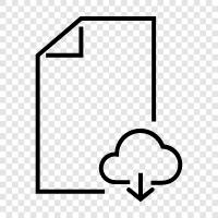 File Sync, Cloud Storage, Desktop Storage, File Cloud icon svg