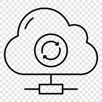 Dateisynchronisation, OnlineBackup, OnlineSpeicher, CloudSpeicher symbol