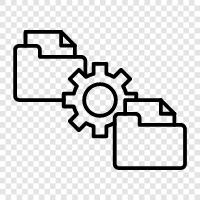 File System, File Sharing, Cloud Storage, File Transfer Protocol icon svg