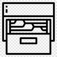 File Systems, File Management Tools, File System Administration, File System Design icon svg