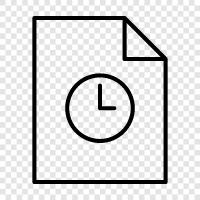 File Timing, File Date, File Time Zone, File System icon svg