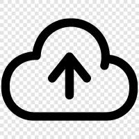 DateiUpload in die Cloud, Upload in die CloudService, UploadDateien in die Cloud, Upload in die Cloud symbol