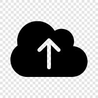 file uploading, cloud storage, online storage, online backup icon svg