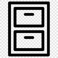 filing cabinets, cabinet, office furniture, filing cabinets for sale icon svg