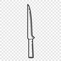 fillet, chef s knife, kitchen knife, butcher knife icon svg