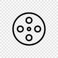 Film, Projektor, Filmrolle, Filmprojektor symbol