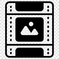 film, cinematography, photography, motion picture icon svg