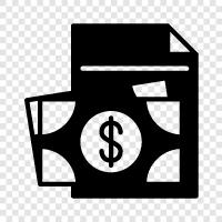 finance, budget, spending, revenue icon svg