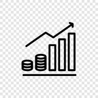 finance, investments, stock market, retirement icon svg