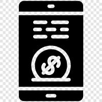 financial advice, mobile banking, financial planning, budgeting icon svg