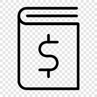 financial book, investment book, stock market book, stock investing book icon svg