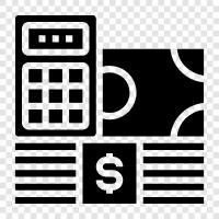 financial, money, expenses, savings icon svg