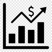 financial charts, stock charts, investment charts, stock market charts icon svg