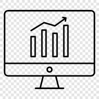 finansal veriler, hisse senedi piyasa istatistikleri, iş istatistikleri, ekonomik göstergeler ikon svg