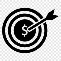 financial goals, financial planning, financial tips, financial advice Financial Target icon svg
