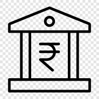 financial institution, deposit, account, loan icon svg